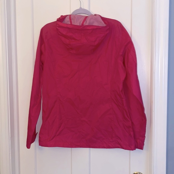 EUC Columbia lightweight unlined water resistant pink magenta raincoat, medium! - Picture 9 of 14